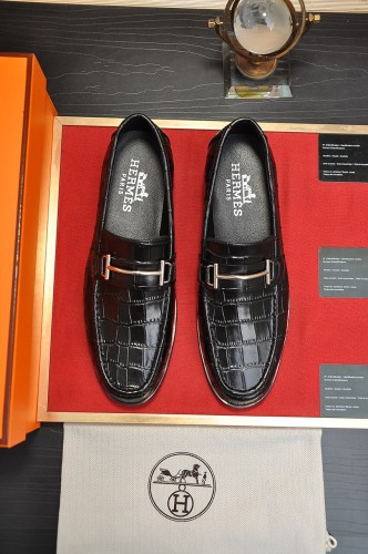 Hermes Mens Casual Shoes Fashion Dress Shoes for Men Luxury Brand with Original Box