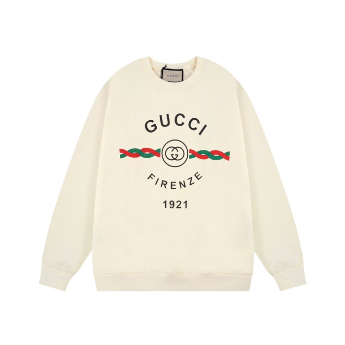 Gucci Womens Mens Long Sleeve T Shirts Sweatshirt Hoodies Luxury Brand Mens Sweatshirt Cotton 'Gucci Firenze 1921' sweatshirt