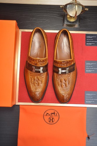 Hermes Mens Casual Shoes Fashion Dress Shoes for Men Luxury Brand with Original Box