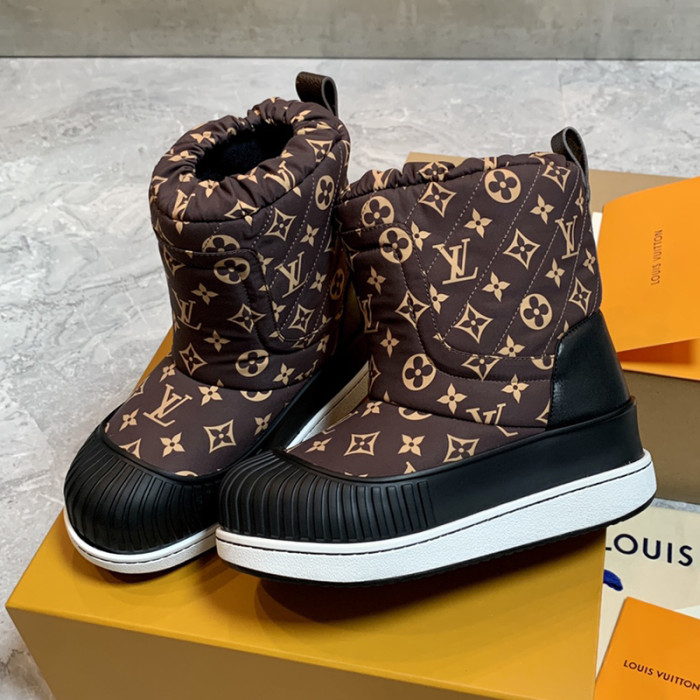 Louis Vuitton Womens Shoes Ankle Fashion Boots Luxury Brand Winter Booties with Original Box