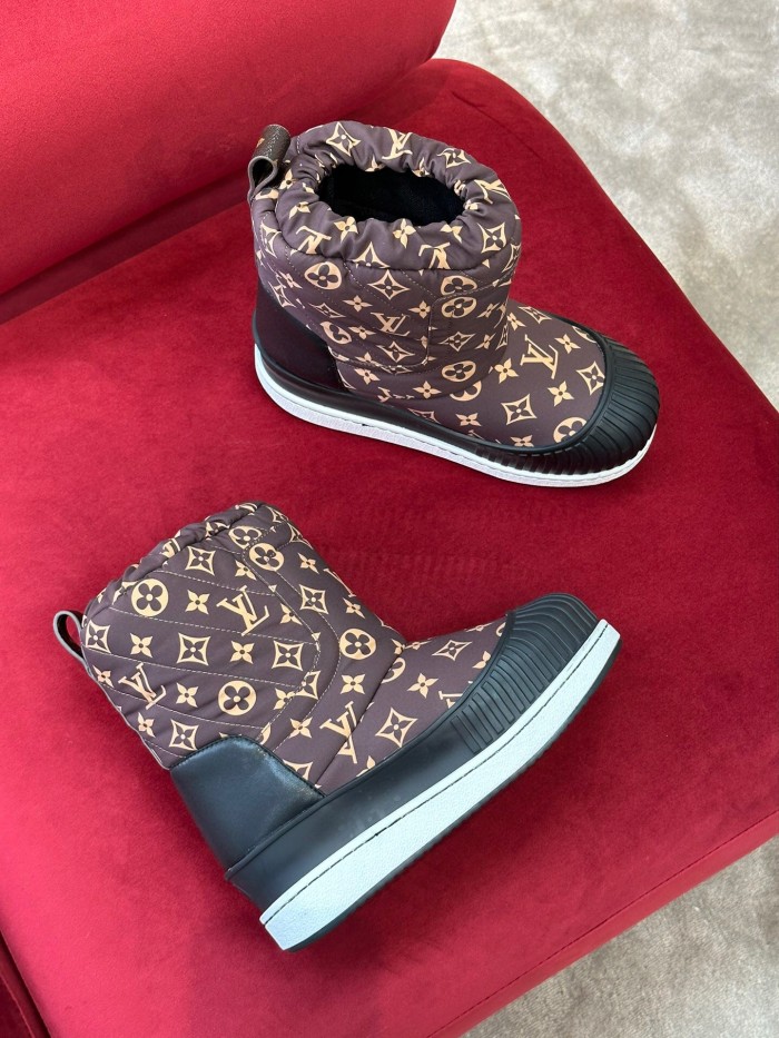 Louis Vuitton Womens Shoes Ankle Fashion Boots Luxury Brand Winter Booties with Original Box