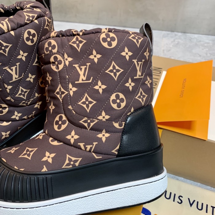 Louis Vuitton Womens Shoes Ankle Fashion Boots Luxury Brand Winter Booties with Original Box