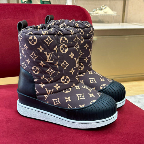 Louis Vuitton Womens Shoes Ankle Fashion Boots Luxury Brand Winter Booties with Original Box