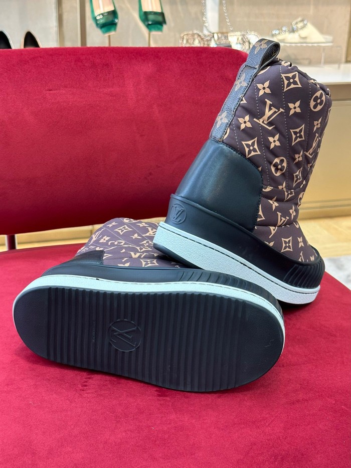 Louis Vuitton Womens Shoes Ankle Fashion Boots Luxury Brand Winter Booties with Original Box