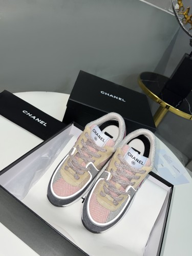 Chanel Women Shoes Sneakers Luxury Brand Sports Shoes Breathable Design with Original Box