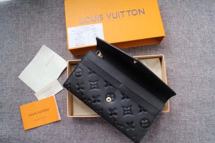 Louis Vuitton Mens Womens Wallets Purse Luxury Brand Designer SARAH WALLET M61182 with Original Box