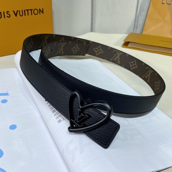 Louis Vuitton Mens Womens Belt Luxury Brand Design Fashion Type LV INITIALES 30MM REVERSIBLE BELT with Original Box M0565V