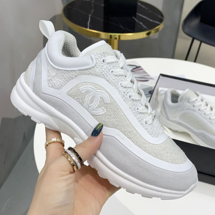 Chanel Women Shoes Sneakers Luxury Brand Sports Shoes Breathable Design with Original Box