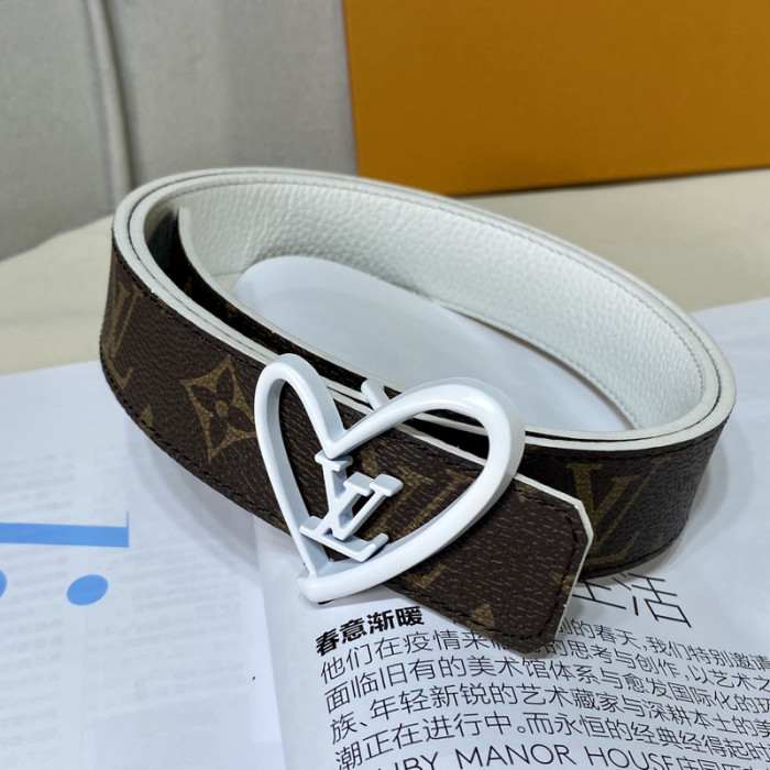 Louis Vuitton Mens Womens Belt Luxury Brand Design Fashion Type LV INITIALES 30MM REVERSIBLE BELT with Original Box M0565V