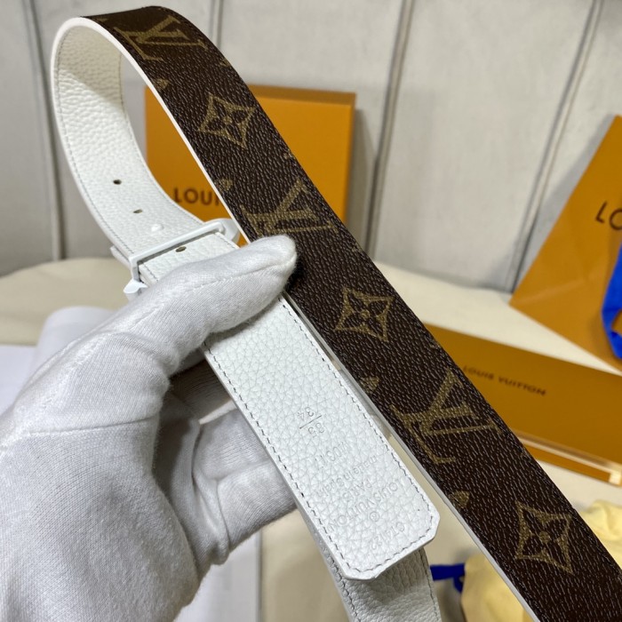 Louis Vuitton Mens Womens Belt Luxury Brand Design Fashion Type LV INITIALES 30MM REVERSIBLE BELT with Original Box M0565V