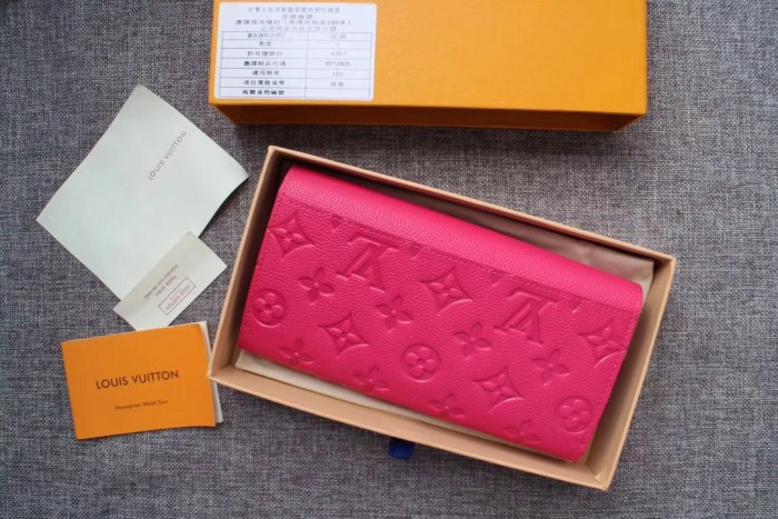 Louis Vuitton Mens Womens Wallets Purse Luxury Brand Designer SARAH WALLET M61182 with Original Box