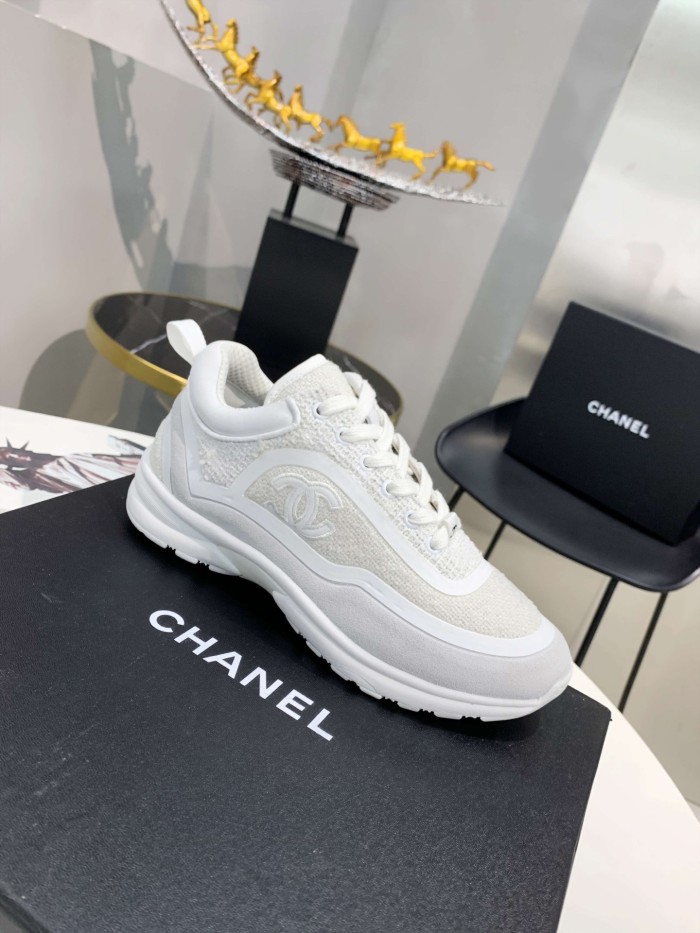 Chanel Women Shoes Sneakers Luxury Brand Sports Shoes Breathable Design with Original Box