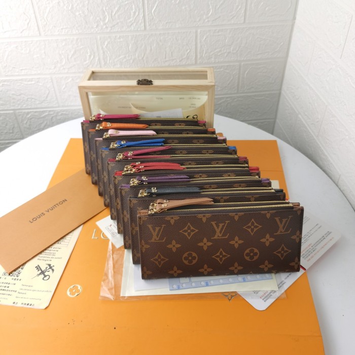 Louis Vuitton Mens Womens Wallets Purse Luxury Brand Designer Zippy WALLET M61269 with Original Box