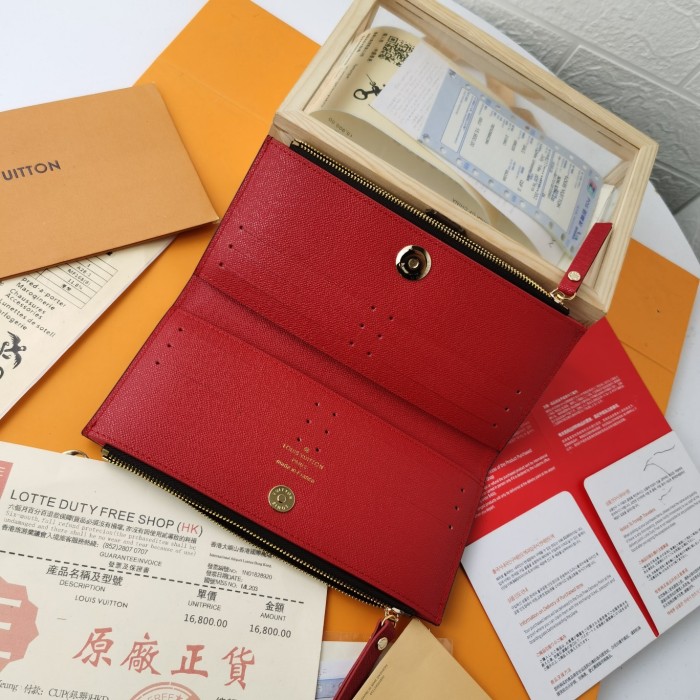 Louis Vuitton Mens Womens Wallets Purse Luxury Brand Designer Zippy WALLET M61269 with Original Box