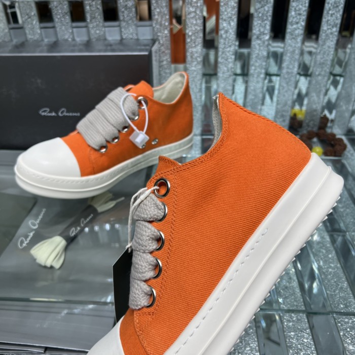 Rick Owens Men Shoes Sneakers Breathable Mens Casual Shoes with Original Box