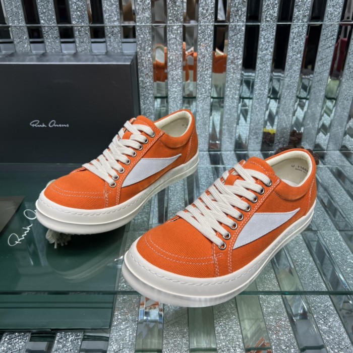 Rick Owens Men Shoes Sneakers Breathable Mens Casual Shoes with Original Box