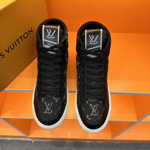 Louis Vuitton Men Shoes Fashion Sneakers Luxury Brand Mens CHARLIE SNEAKER BOOT with Original Box 1AARCE