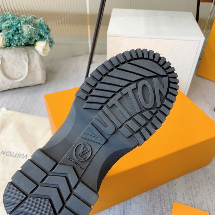 Louis Vuitton Womens Shoes Ankle Fashion Boots Luxury Brand Winter Booties with Original Box