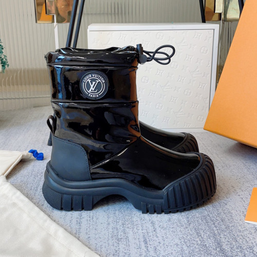 Louis Vuitton Womens Shoes Ankle Fashion Boots Luxury Brand Winter Booties with Original Box