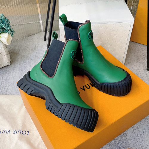 Louis Vuitton Womens Shoes Ankle Fashion Boots Luxury Brand Winter Booties with Original Box