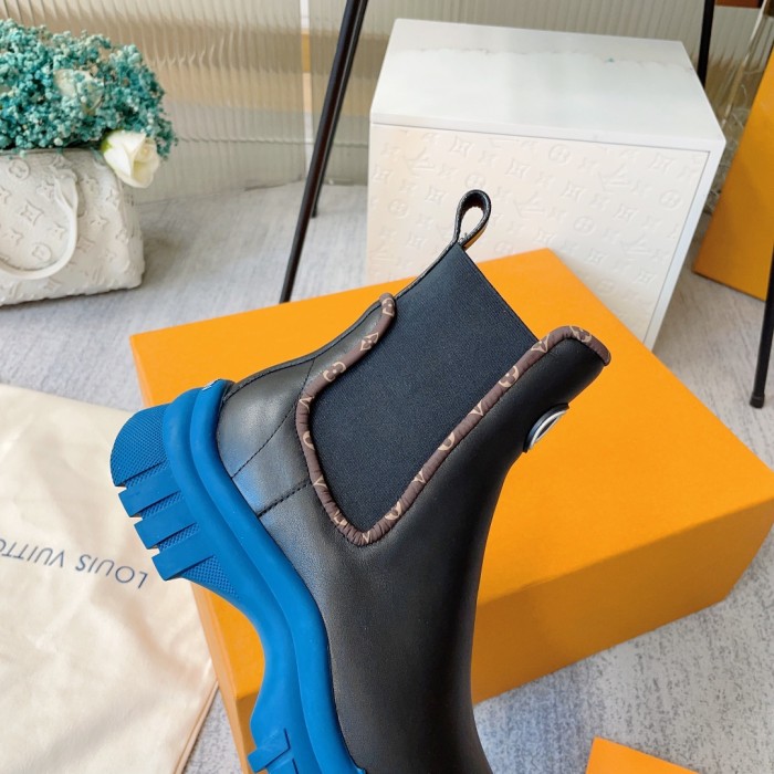 Louis Vuitton Womens Shoes Ankle Fashion Boots Luxury Brand Winter Booties with Original Box