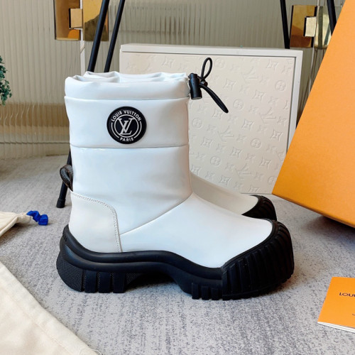 Louis Vuitton Womens Shoes Ankle Fashion Boots Luxury Brand Winter Booties with Original Box