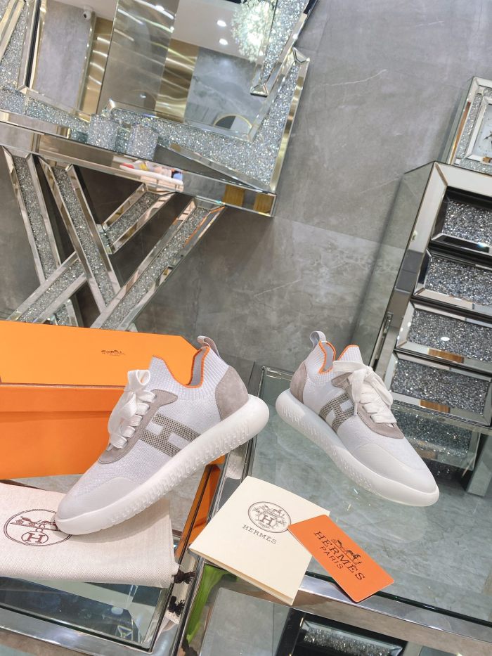 Hermes Womens Casual Shoes Fashion Sneakers Luxury Brand with Original Box