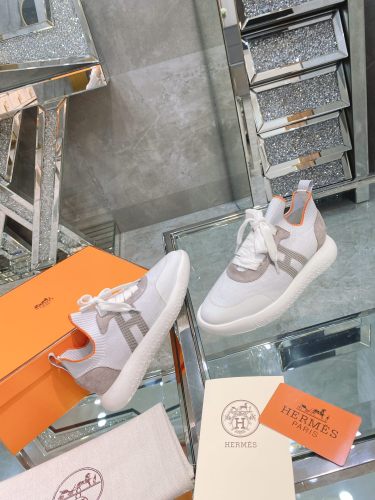 Hermes Womens Casual Shoes Fashion Sneakers Luxury Brand with Original Box