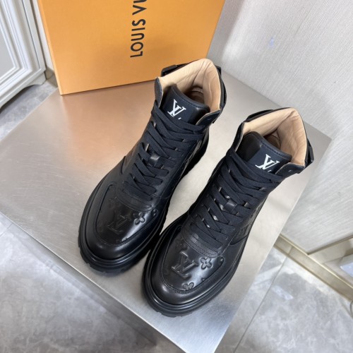 Louis Vuitton Men Shoes Fashion Sneakers Boots Luxury Brand Mens Herlam Sneaker with Original Box