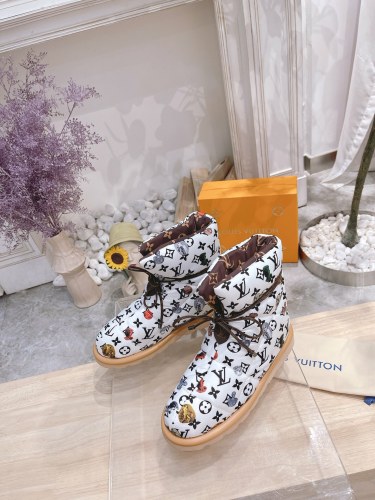 Louis Vuitton Womens Shoes Fashion Boots Luxury Brand LV PILLOW COMFORT ANKLE BOOT with Original Box 1A8T3X
