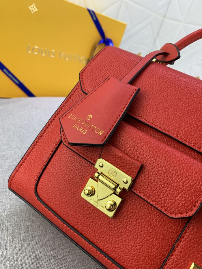 Louis Vuitton Womens Bags Handbags Luxury Brand S Lock Leather Messenger Shoulder Bags M82742