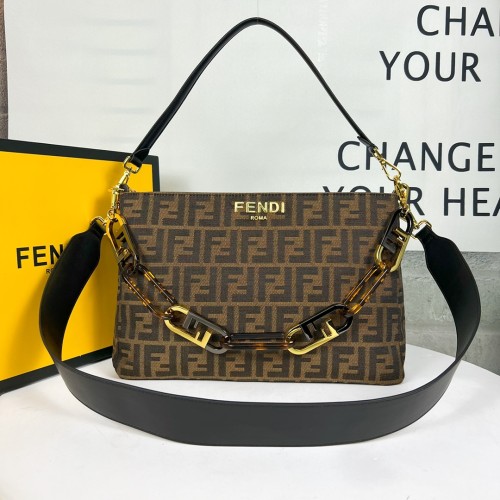 Fendi Womens Bags Shoulder Bags Luxury Brand FENDI O Lock with Original Box