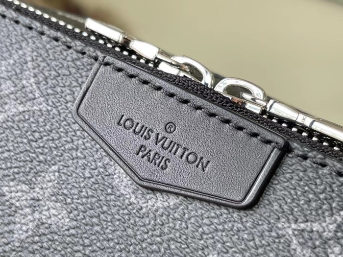 Louis Vuitton Mens Bags Clutch Luxury Brand Fashion Type ALPHA WEARABLE WALLET M80741 with Original Box Monogram Eclipse coated canvas