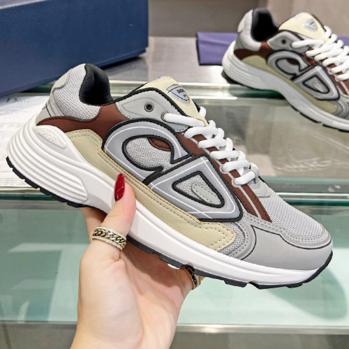 Dior Mens Shoes Sneakers Luxury Brand B30 SNEAKER Mesh and Technical Fabric with Original Box 3SN279ZRA_H840