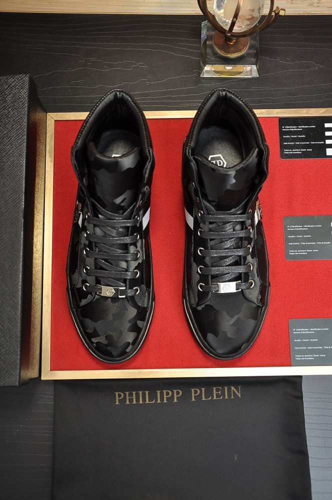 Philipp Plein Men Shoes Sneakers Low Top Sneaker Fashion Design Luxury Brand Trainer Predator TM with Original Box