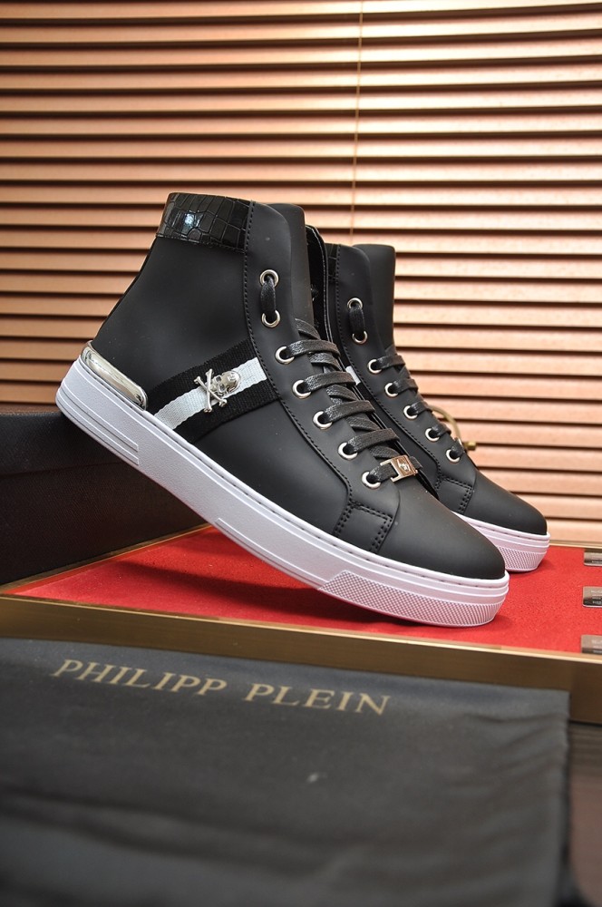 Philipp Plein Men Shoes Sneakers Low Top Sneaker Fashion Design Luxury Brand Trainer Predator TM with Original Box