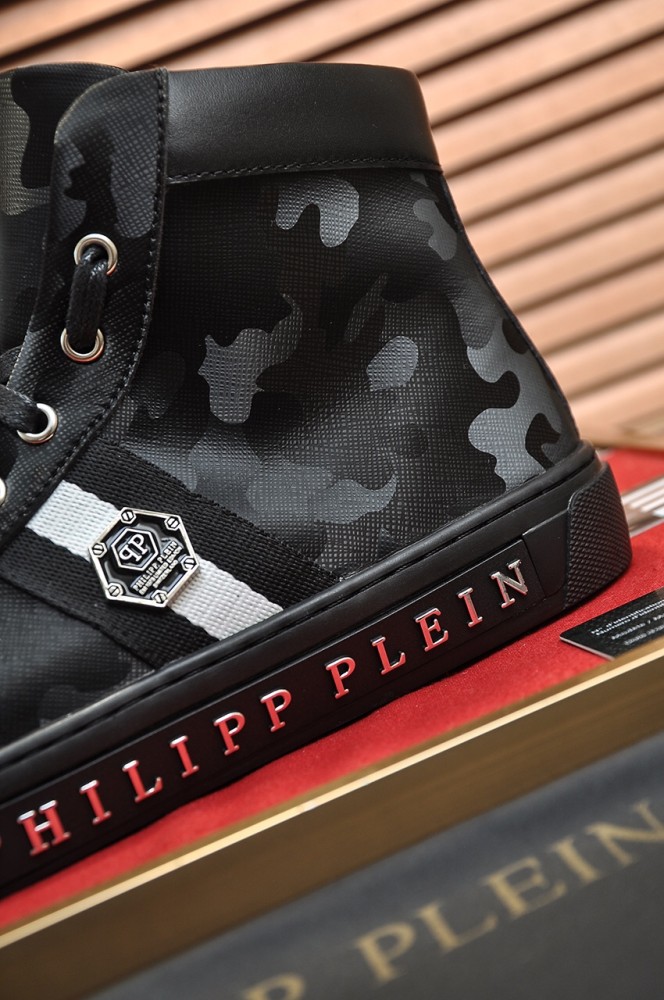 Philipp Plein Men Shoes Sneakers Low Top Sneaker Fashion Design Luxury Brand Trainer Predator TM with Original Box