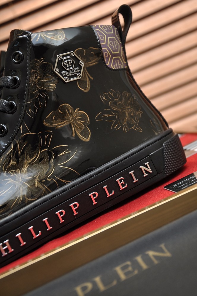Philipp Plein Men Shoes Sneakers Low Top Sneaker Fashion Design Luxury Brand Trainer Predator TM with Original Box