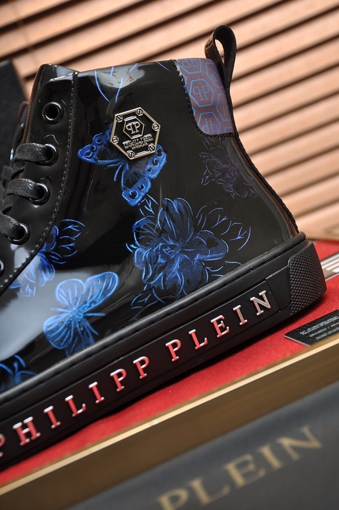 Philipp Plein Men Shoes Sneakers Low Top Sneaker Fashion Design Luxury Brand Trainer Predator TM with Original Box
