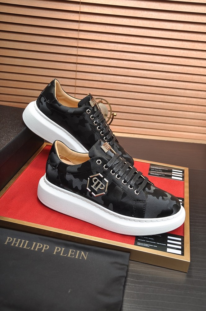 Philipp Plein Men Shoes Sneakers Low Top Sneaker Fashion Design Luxury Brand Trainer Predator TM with Original Box