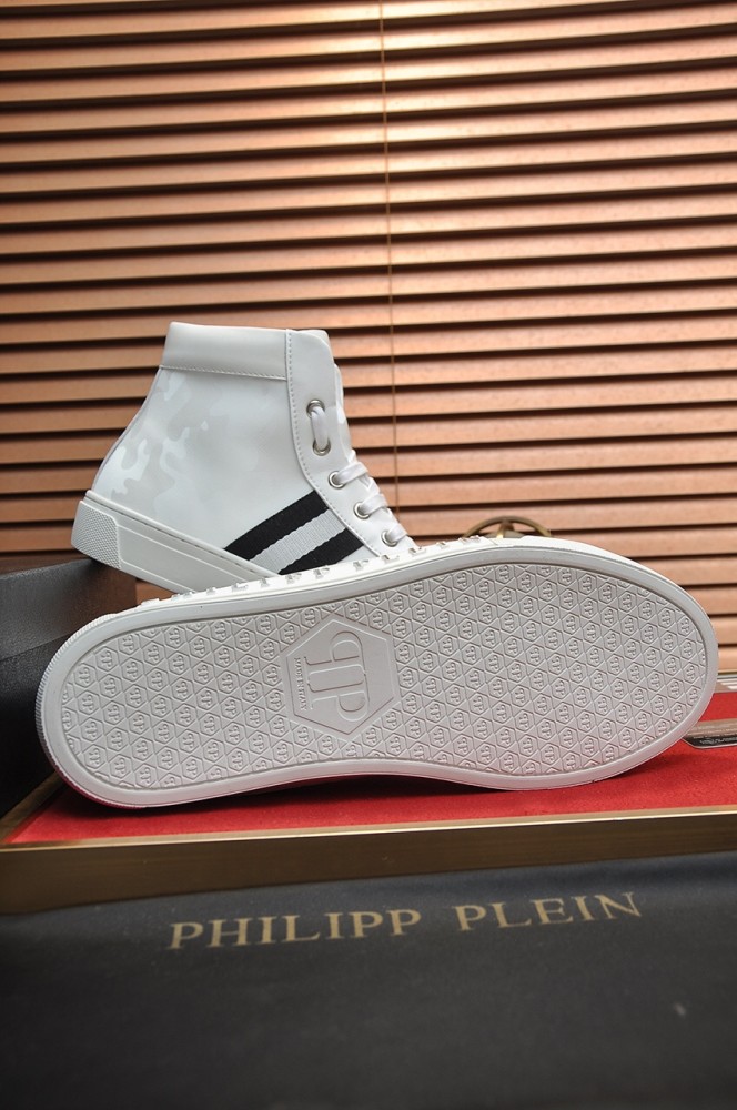 Philipp Plein Men Shoes Sneakers Low Top Sneaker Fashion Design Luxury Brand Trainer Predator TM with Original Box