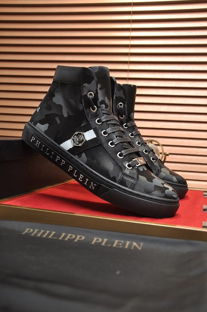 Philipp Plein Men Shoes Sneakers Low Top Sneaker Fashion Design Luxury Brand Trainer Predator TM with Original Box