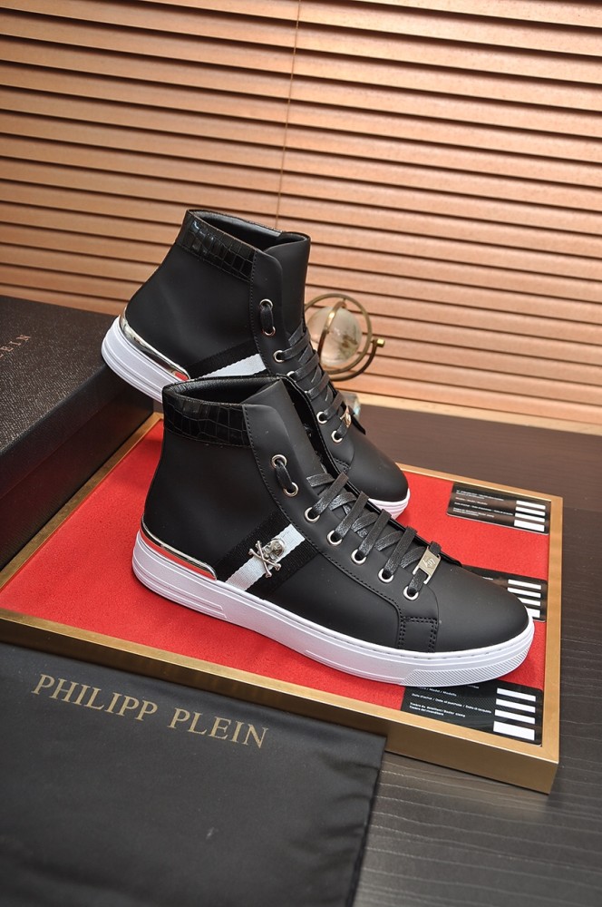 Philipp Plein Men Shoes Sneakers Low Top Sneaker Fashion Design Luxury Brand Trainer Predator TM with Original Box