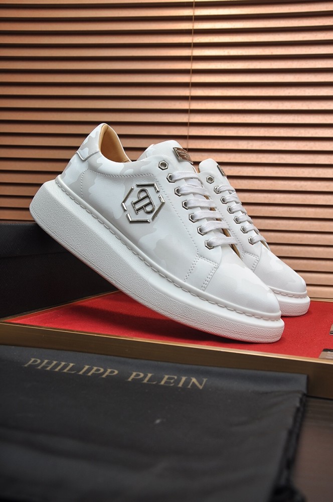 Philipp Plein Men Shoes Sneakers Low Top Sneaker Fashion Design Luxury Brand Trainer Predator TM with Original Box