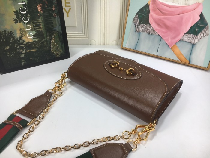 Gucci Womens Bags Luxury Brand Gucci Horsebit 1955 small bag in GG Supreme with Original Box 677286 HUHHX 9759