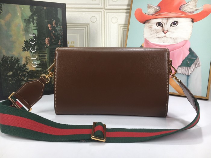 Gucci Womens Bags Luxury Brand Gucci Horsebit 1955 small bag in GG Supreme with Original Box 677286 HUHHX 9759