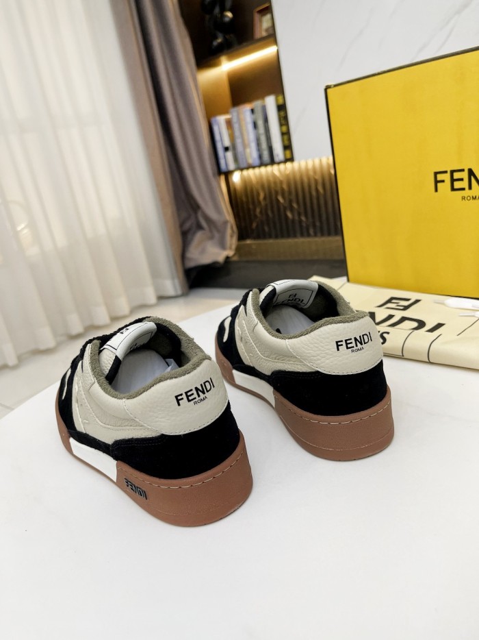 Fendi Mens Shoes Fashion Sneakers Luxury Brand Casual Fendi Trainer Sneakers Match Basse Shoes for Men with Original Box