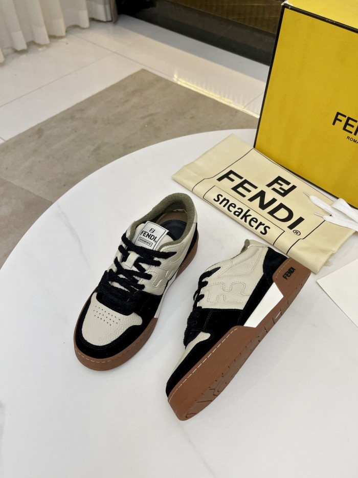 Fendi Mens Shoes Fashion Sneakers Luxury Brand Casual Fendi Trainer Sneakers Match Basse Shoes for Men with Original Box