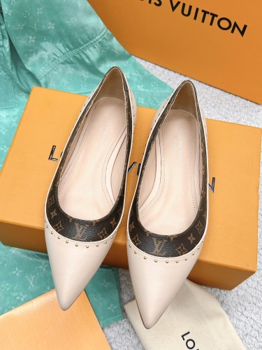 Louis Vuitton Womens Shoes Ballerina Flat Luxury Brand Casual Shoes for Women with Original Box
