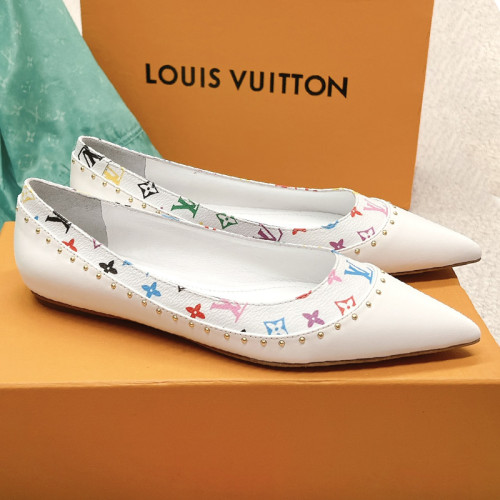 Louis Vuitton Womens Shoes Ballerina Flat Luxury Brand Casual Shoes for Women with Original Box
